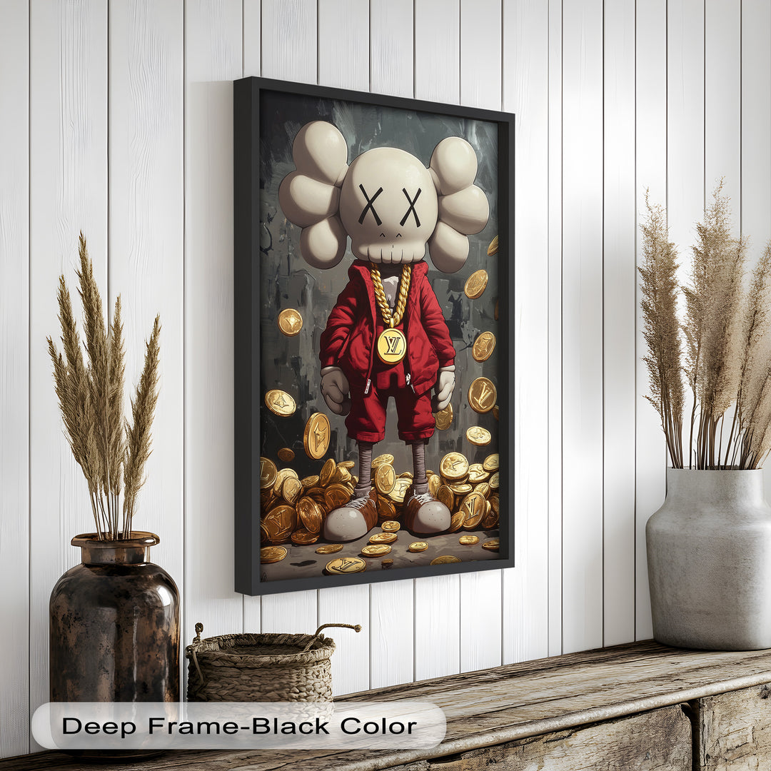 Luxury Drop – KAWS Companion Oil Painting