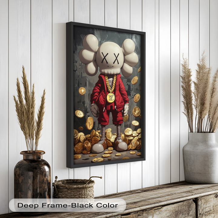 Luxury Drop – KAWS Companion Oil Painting