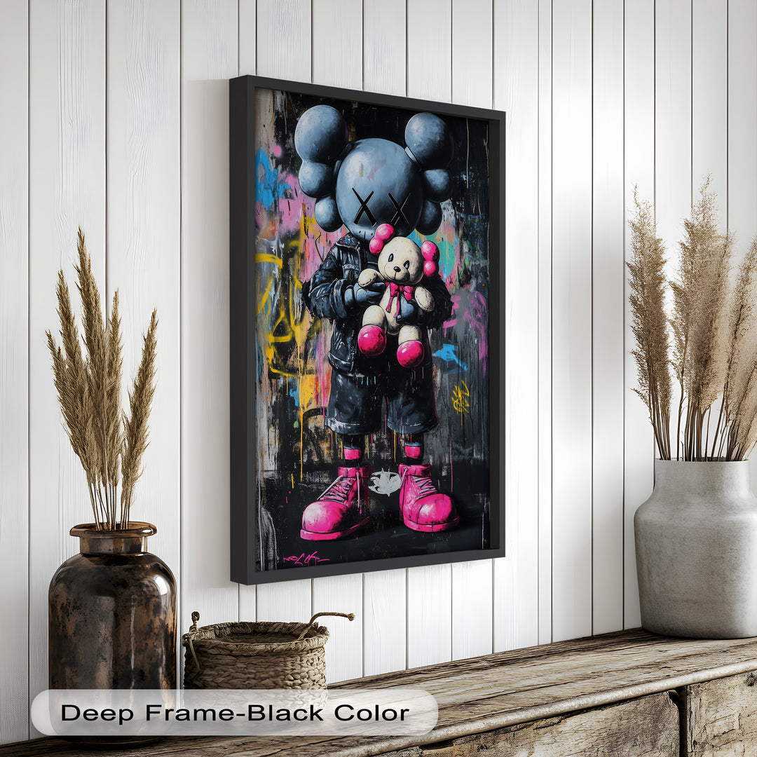 Embrace the Chaos – KAWS Oil Painting