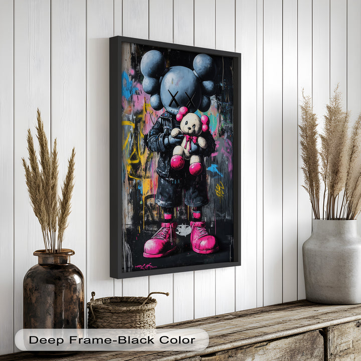 Embrace the Chaos – KAWS Oil Painting