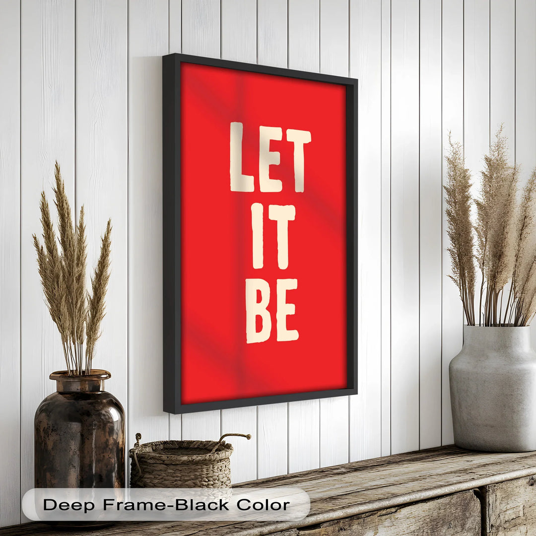 Let It Be – Red Oil Painting - MyPhotoStation
