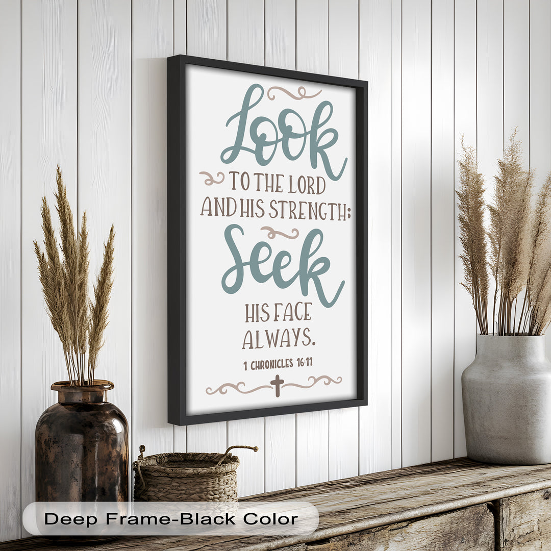Seek His Face Always – 1 Chronicles 16:11 Oil Painting