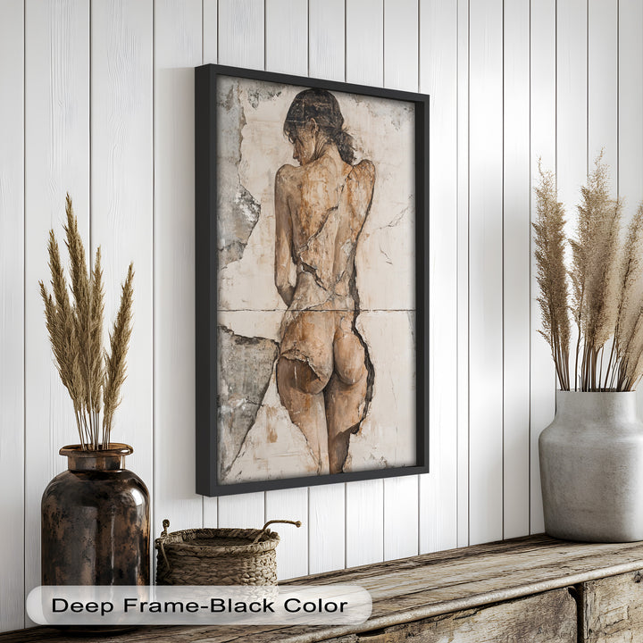 Cracked Grace – Figurative Nude Oil Painting