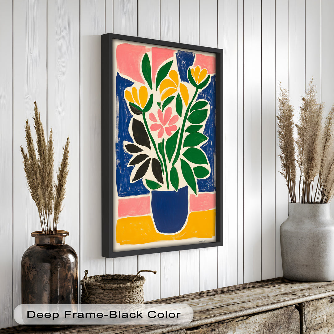 Vibrant Vase Composition – Modern Fauvist Oil Painting