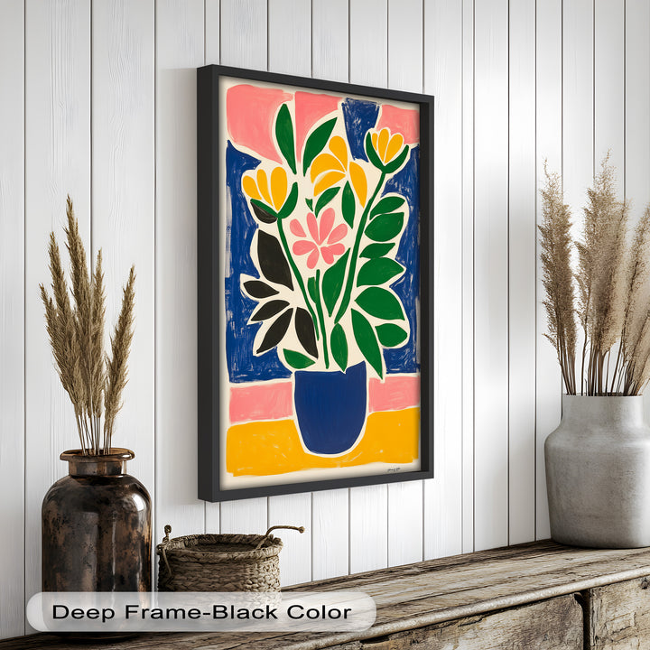 Vibrant Vase Composition – Modern Fauvist Oil Painting