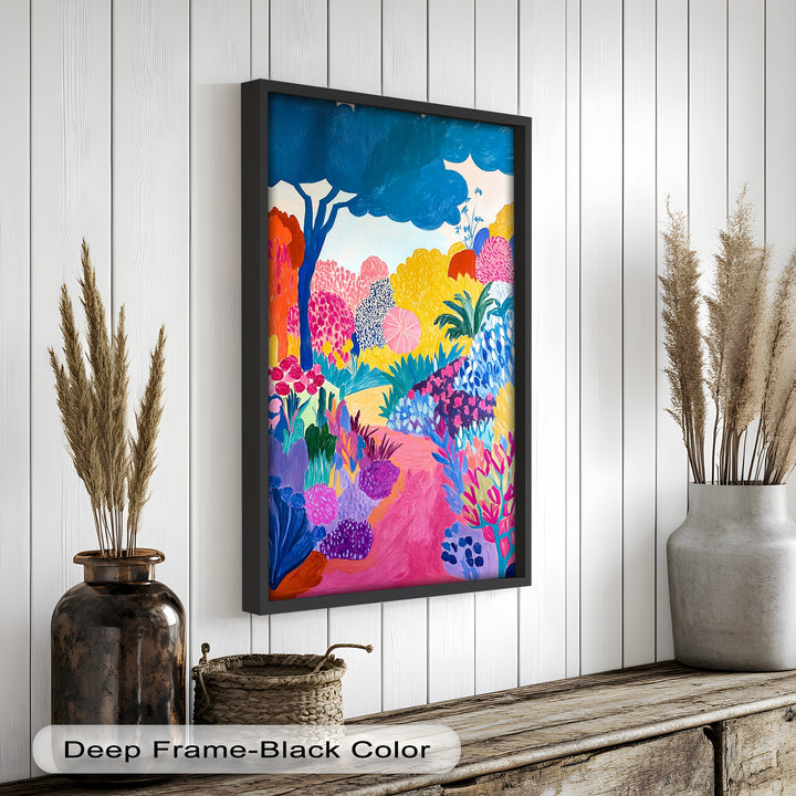 Dreamy Garden Path - Modern Oil Painting