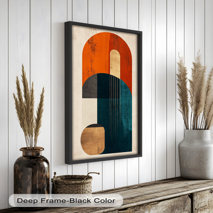 Modern Resonance – Abstract Geometric Oil Painting