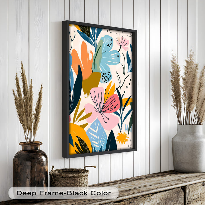 Lebendige Blütenbrise – Boho Blumen Ölgemälde