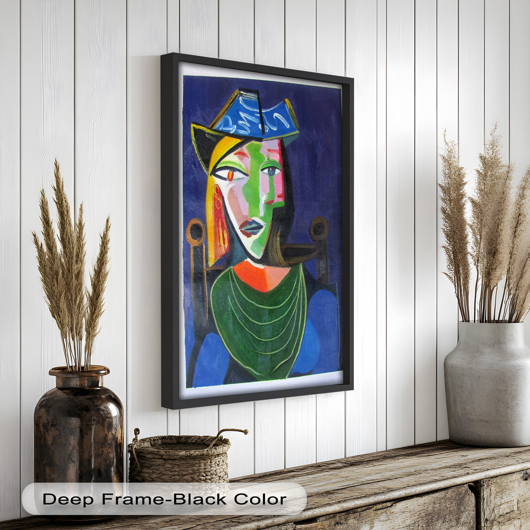 Woman in a Blue Hat – Picasso Oil Painting