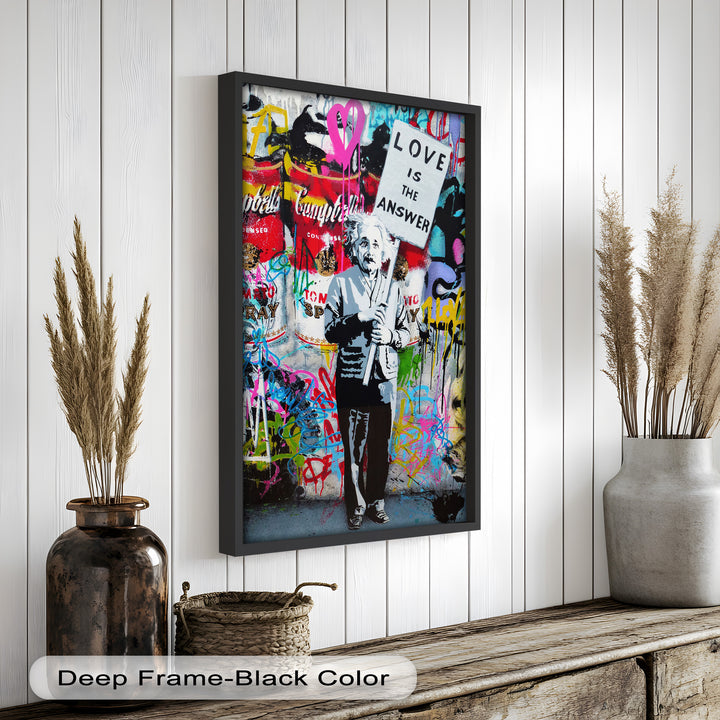 Einstein’s Protest – Banksy Oil Painting