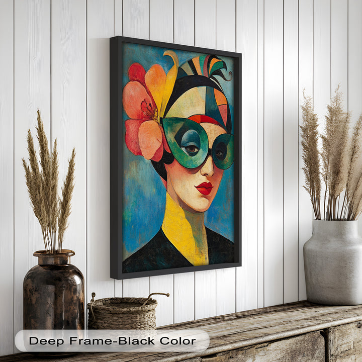 Retro Elegance Oil Painting – Fauvism Woman