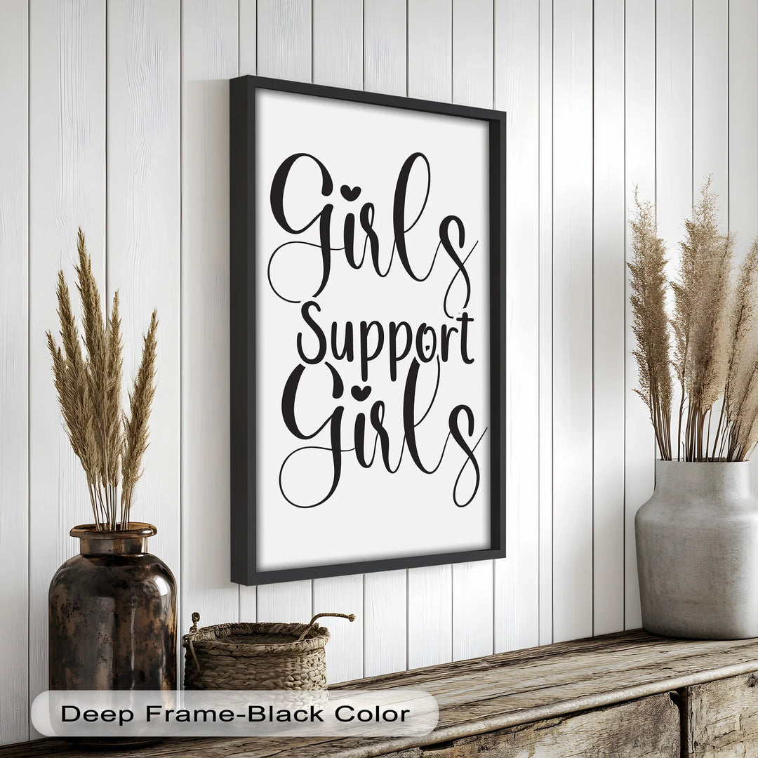 Girls Support Girls – Oil Painting - MyPhotoStation