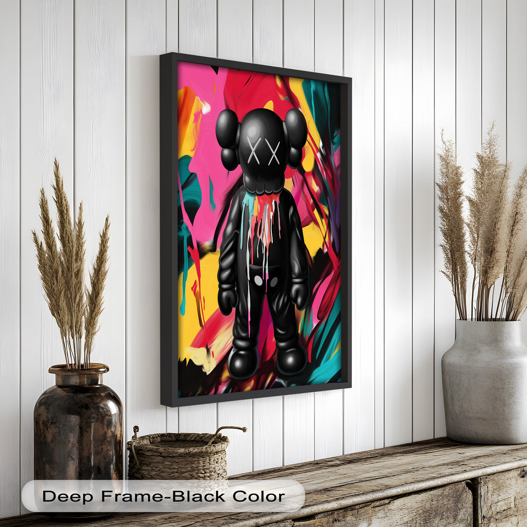 Meltdown Companion – Color Splash KAWS Oil Painting