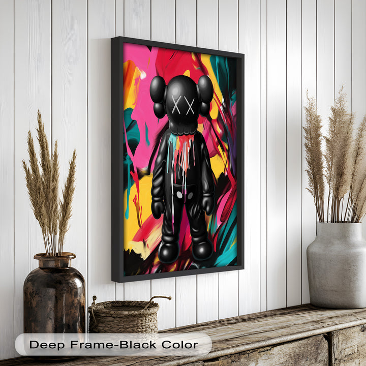 Meltdown Companion – Color Splash KAWS Oil Painting