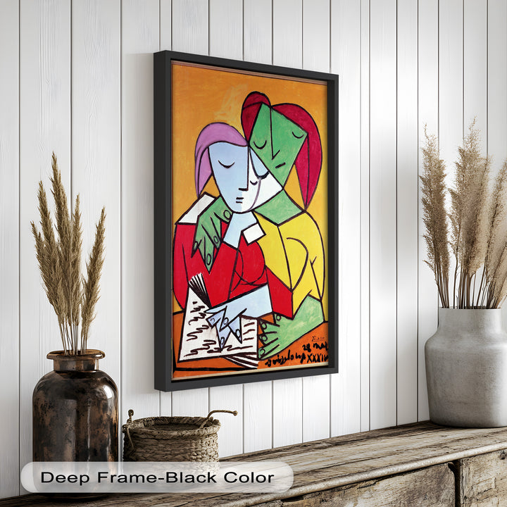 Harmony in Study – Embrace of Minds Picasso Oil Painting