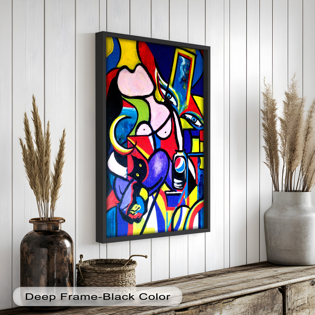 Bold Pepsi Pop Art Wall Art – Abstract Oil Painting