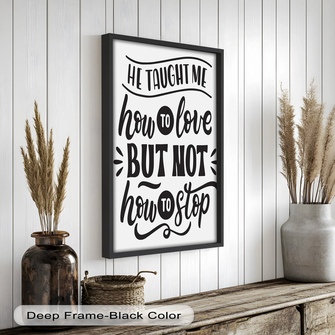 How to Love – Framed Oil Painting - MyPhotoStation