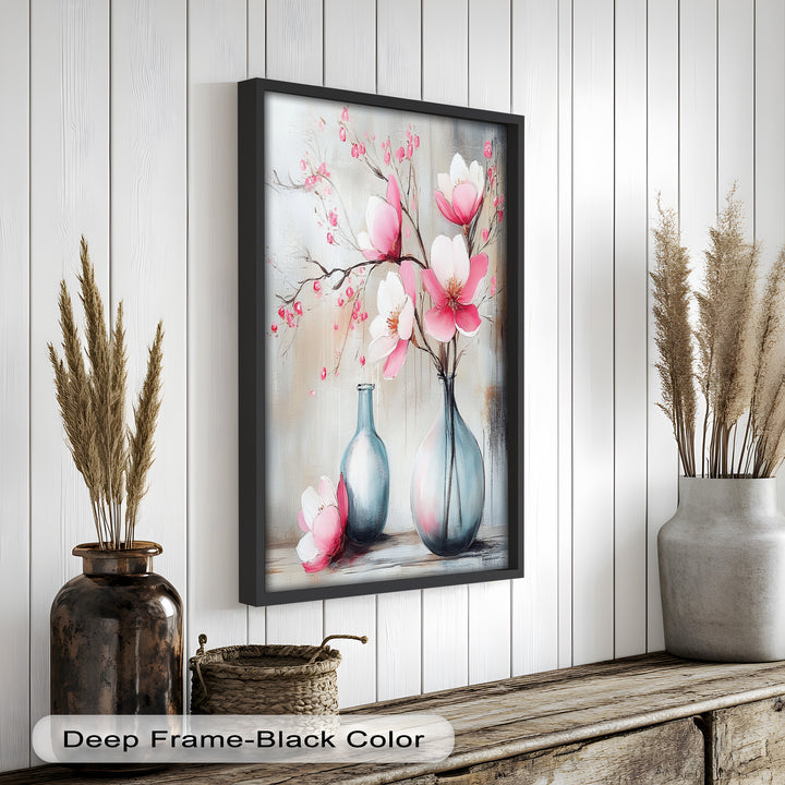 Soft Pink Magnolia - Flower Oil Painting