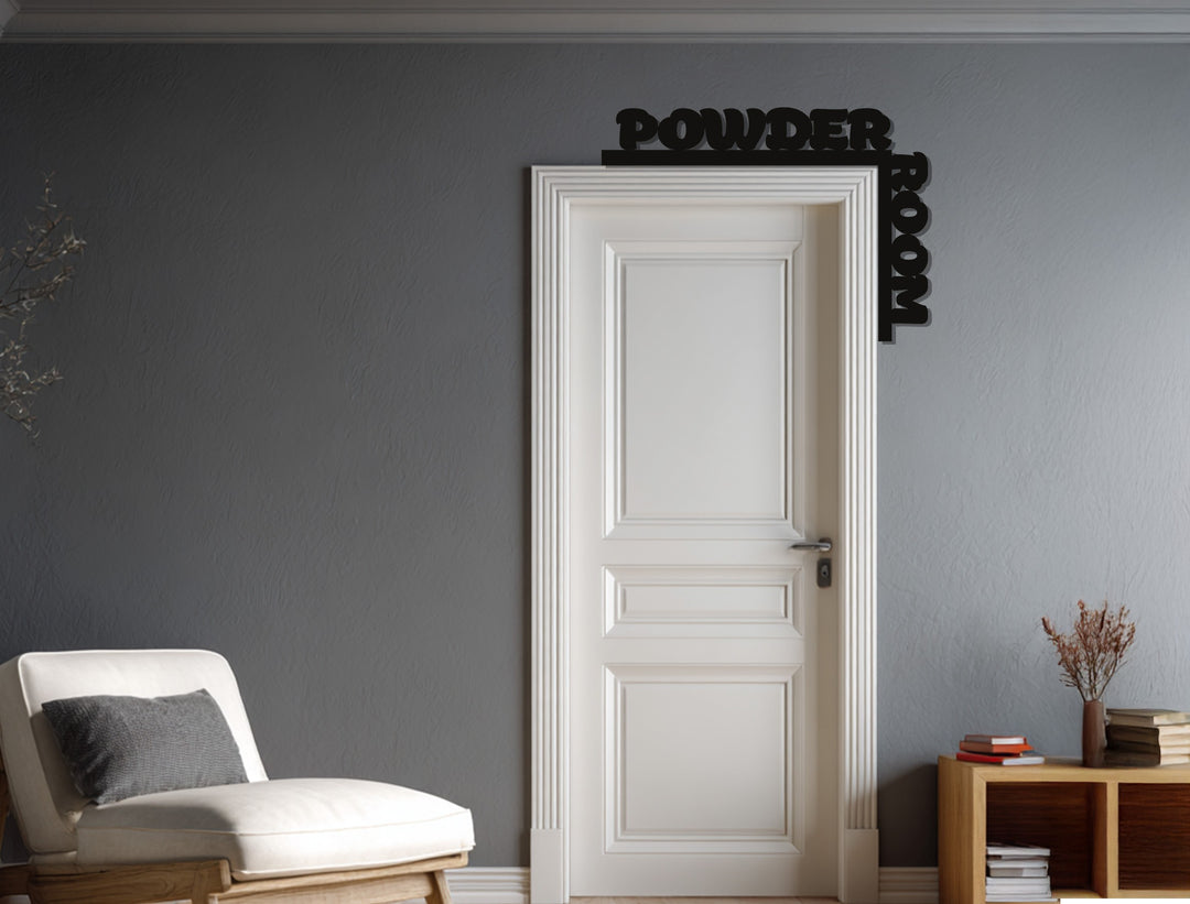 ديكور باب معدني عصري لغرفة المكياج