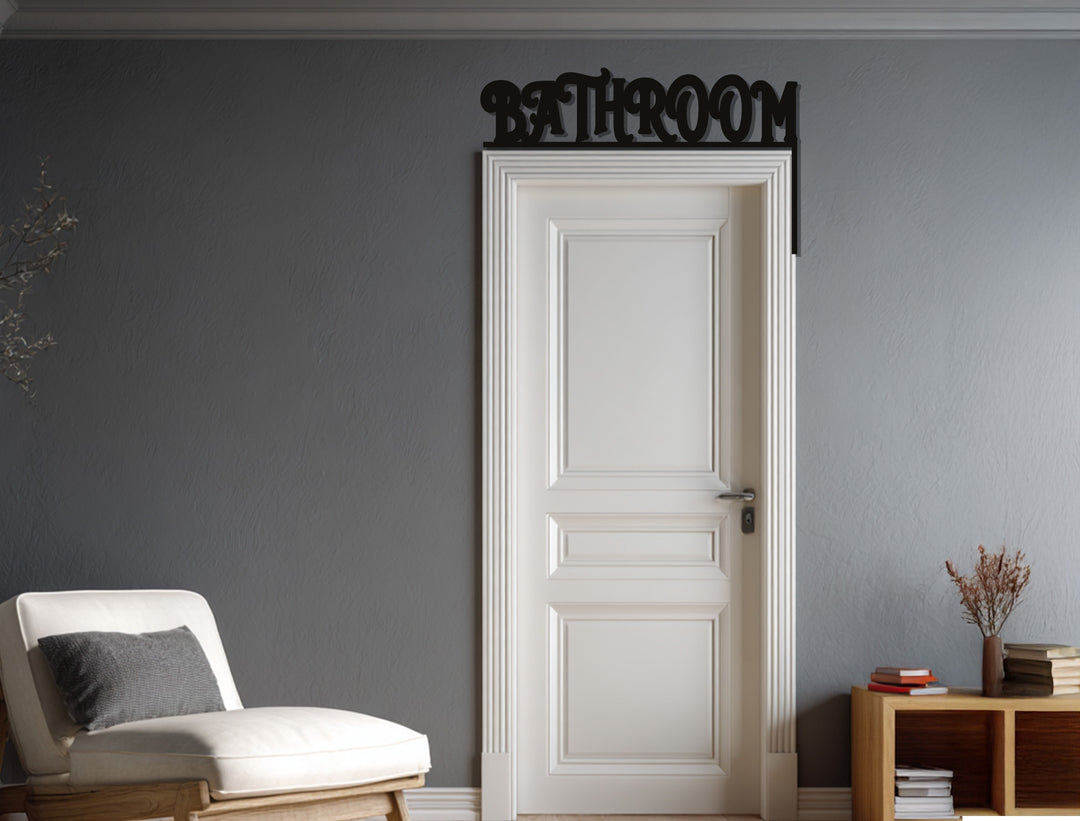 ديكور باب معدني كلاسيكي للحمام