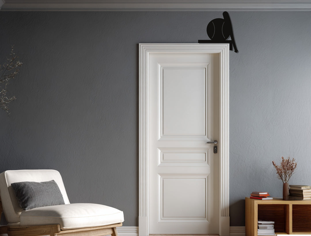 Home Run Spirit – Bate y pelota de béisbol Decoración De Pared Metal