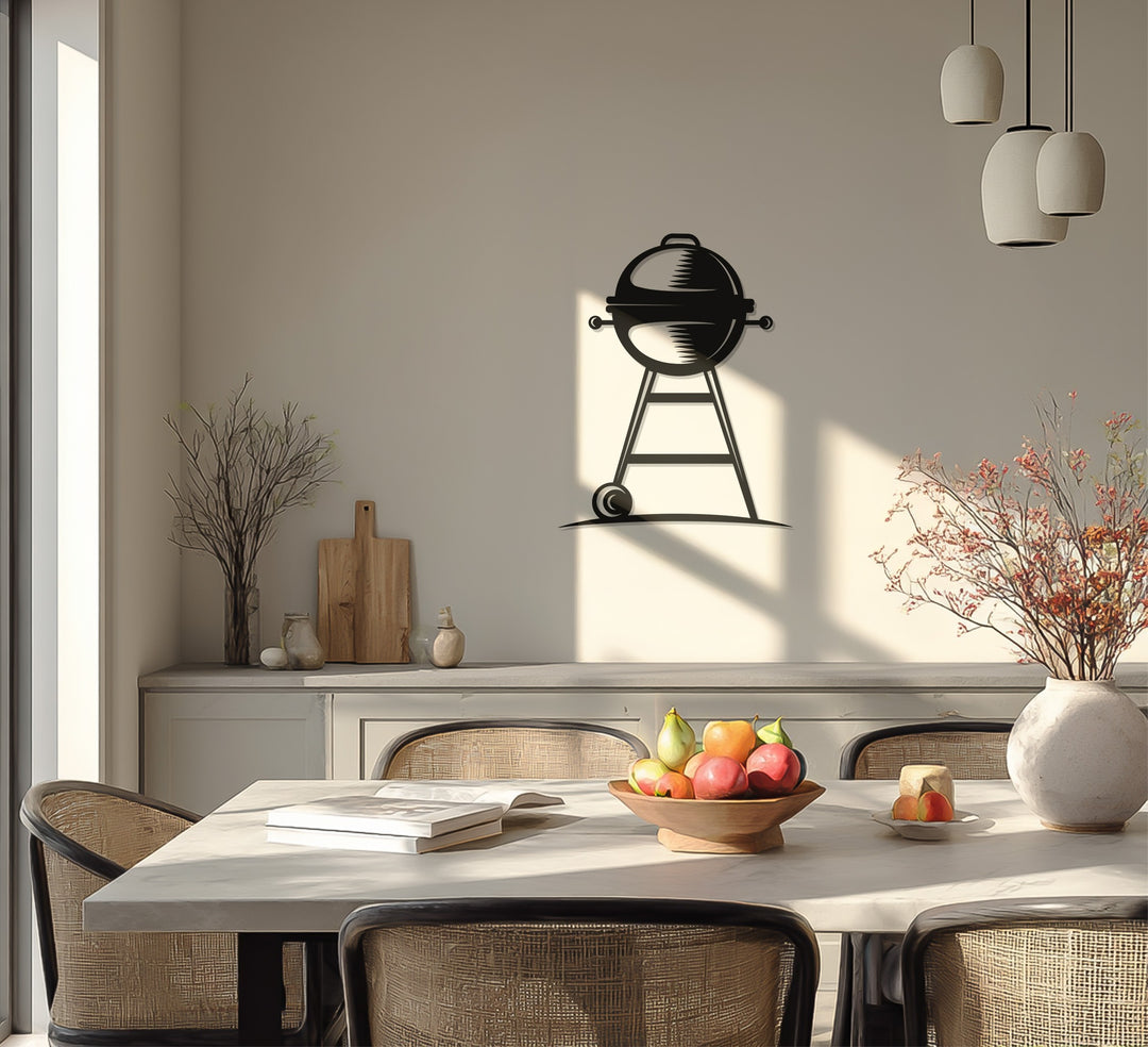 Barbecue Grill – Outdoor Cooking Metal Wall Art