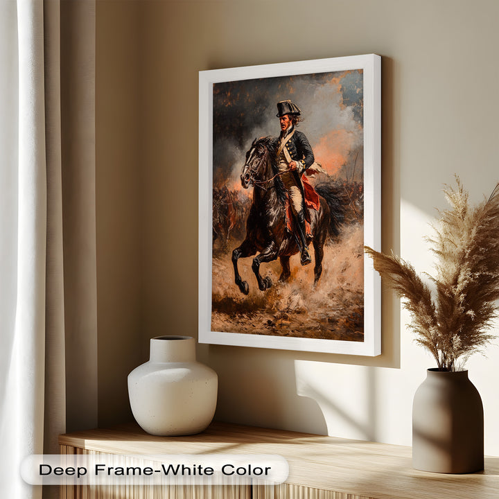 Rider of Defiance – Revolutionary Commander Oil Painting