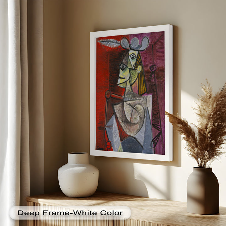 Knight of Angled Dreams – Picasso Cubist Oil Painting