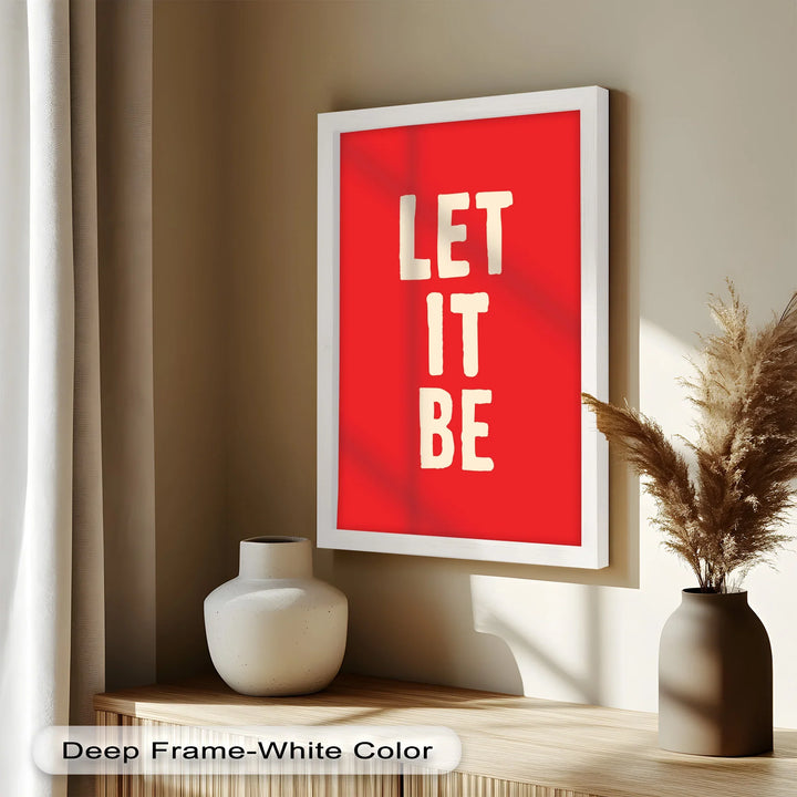Let It Be – Red Oil Painting - MyPhotoStation