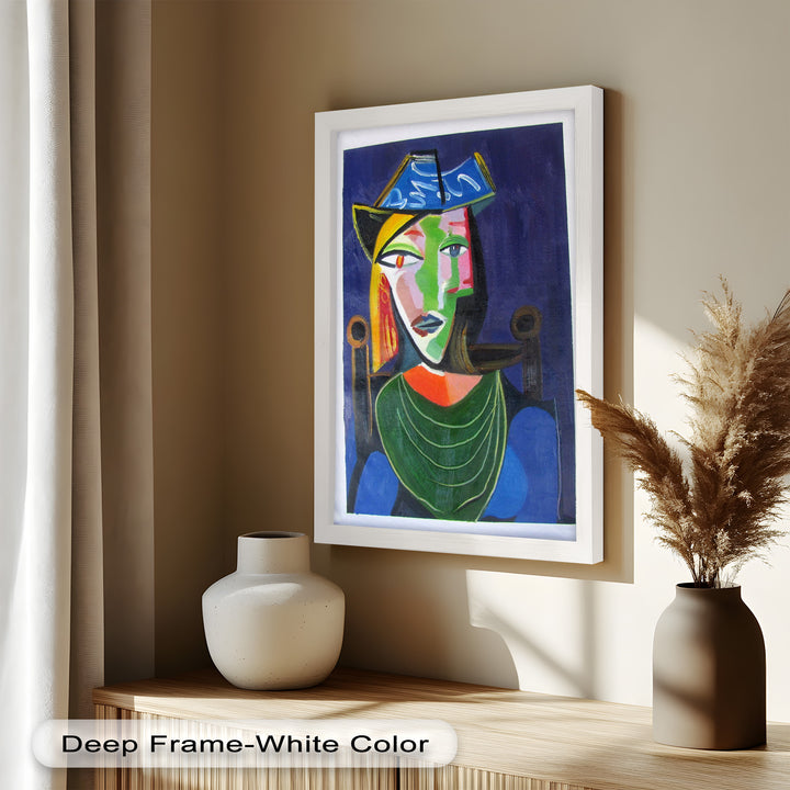 Woman in a Blue Hat – Picasso Oil Painting