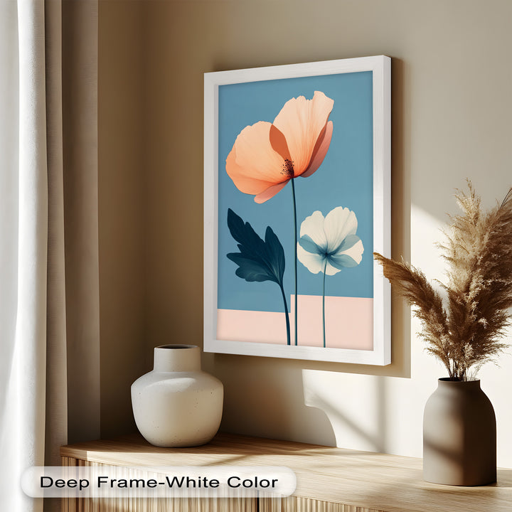 Serene Bloom – Boho Floral Oil Painting