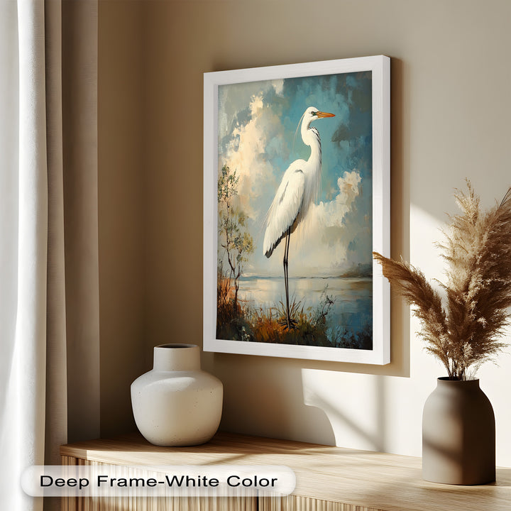 Grace of the Marshlands – Animal Oil Painting