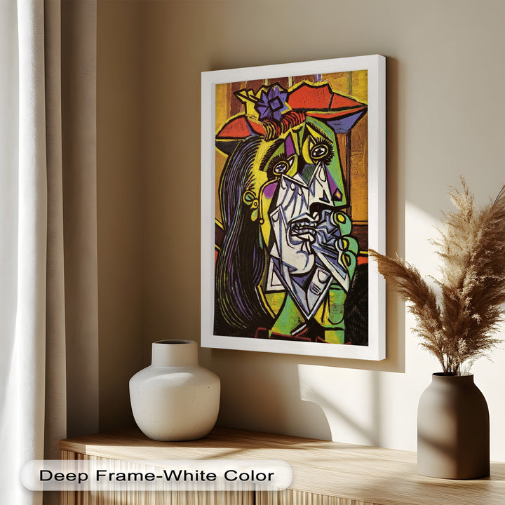 Weeping Woman in Crimson Hat – Picasso Oil Painting