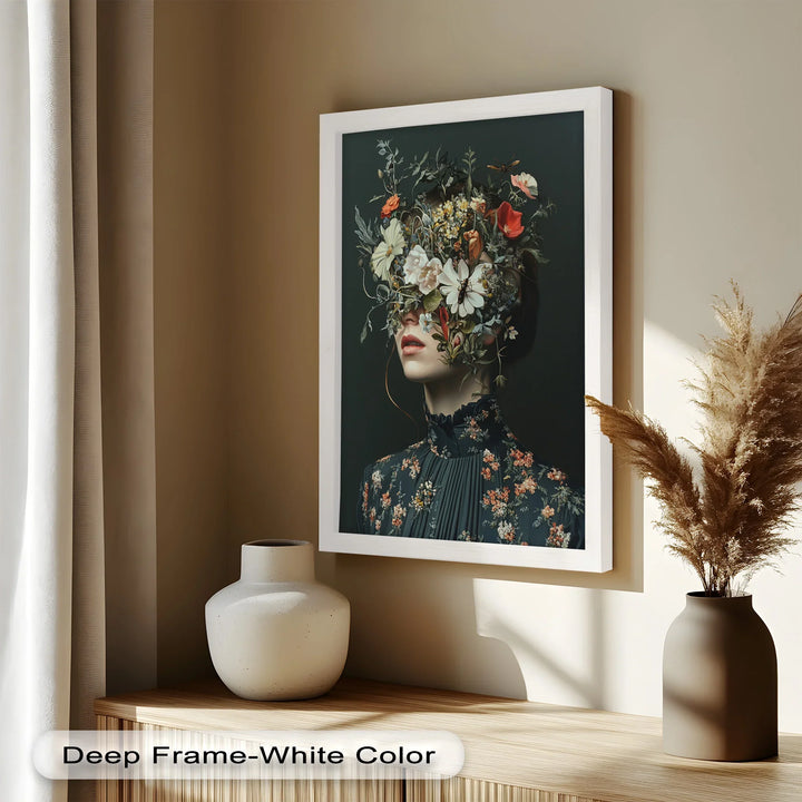 Floral Reverie – Surreal Botanical Portrait Oil Painting - MyPhotoStation