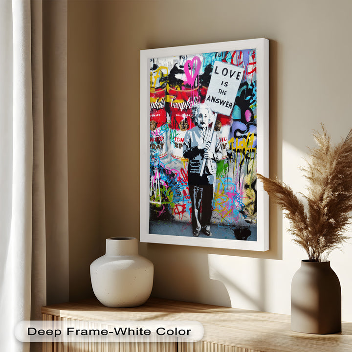 Einstein’s Protest – Banksy Oil Painting