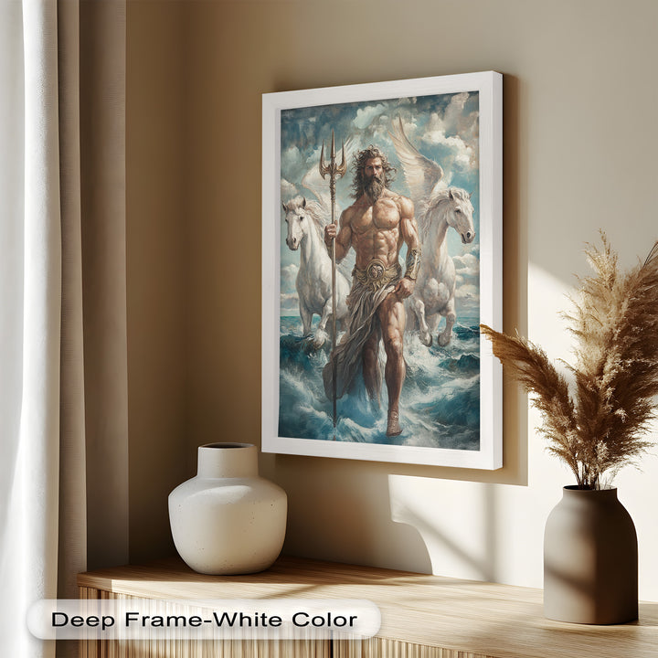 Lord of the Waves – Mythic Sea God Oil Painting