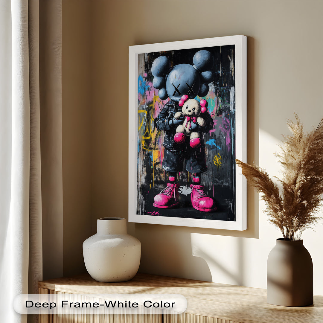Embrace the Chaos – KAWS Oil Painting