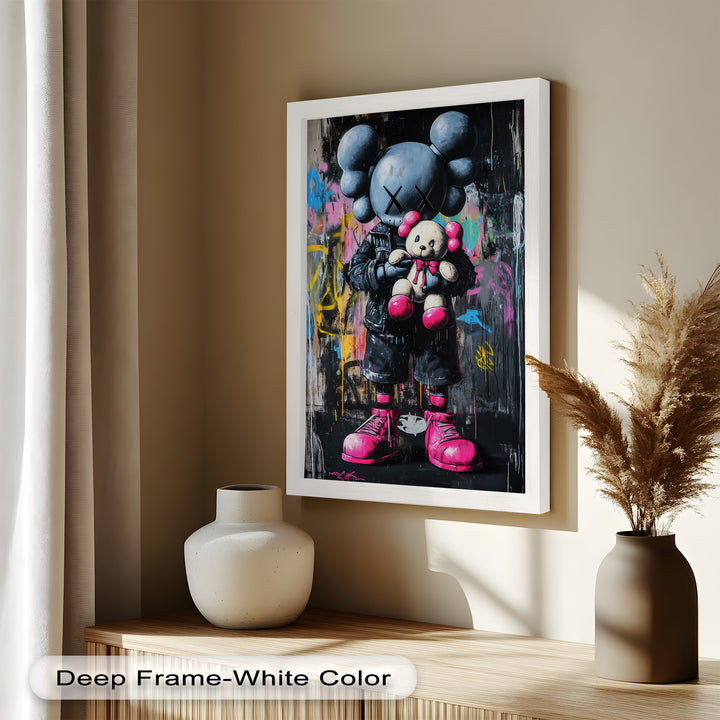 Embrace the Chaos – KAWS Oil Painting