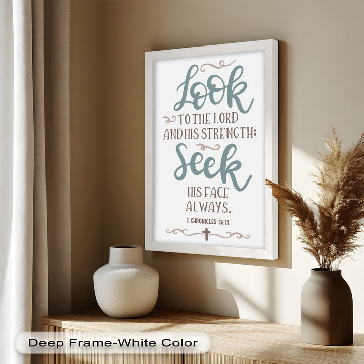 Seek His Face Always – 1 Chronicles 16:11 Oil Painting