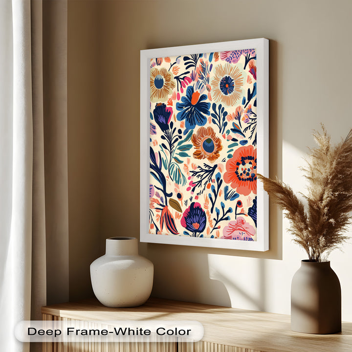 Garden Reverie – Expressive Boho Floral Oil Painting