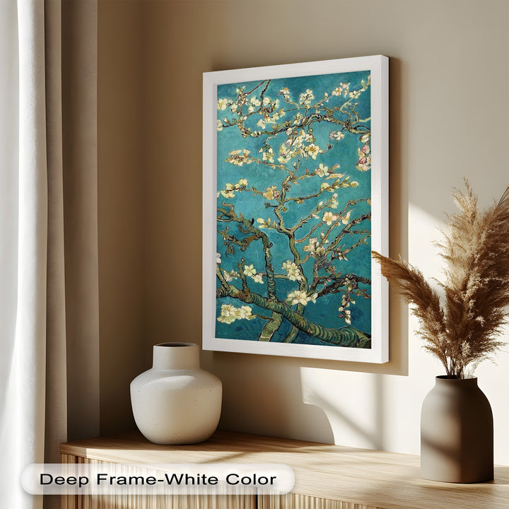 Spring Reverie – Blooming Almond Branches Flower Oil Painting