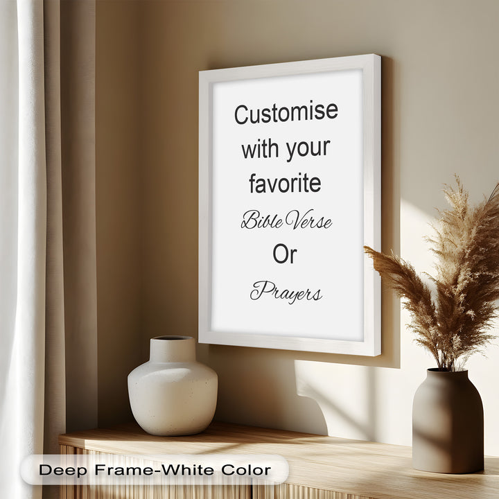 Custom Bible Verse Wall Art – Personalized Oil Painting