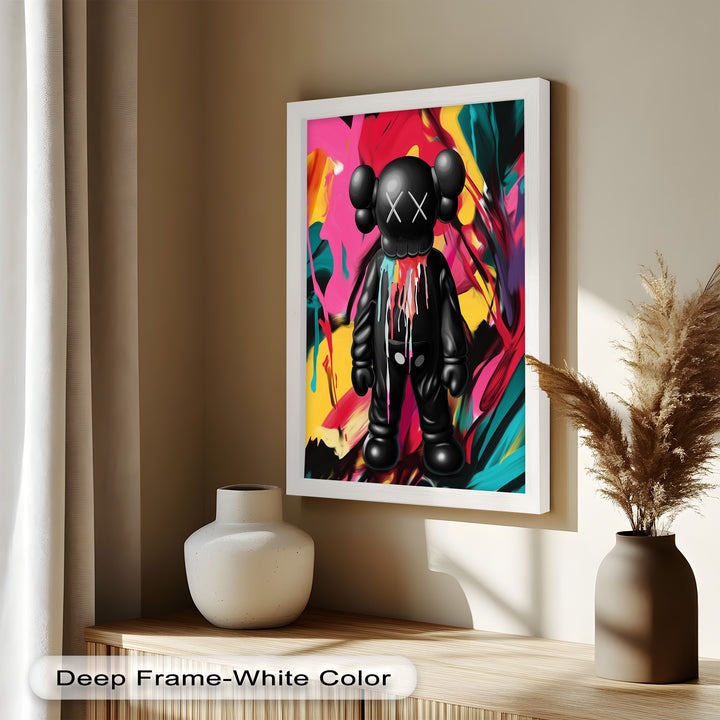 Meltdown Companion – Color Splash KAWS Oil Painting