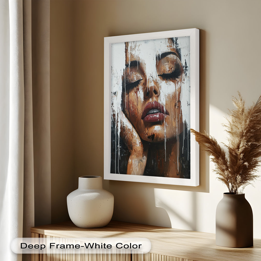 Dripping Silence – Modern Expressionist Abstract Oil Painting