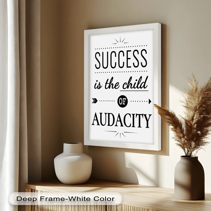 Success Is the Child of Audacity – Modern Oil Painting - MyPhotoStation