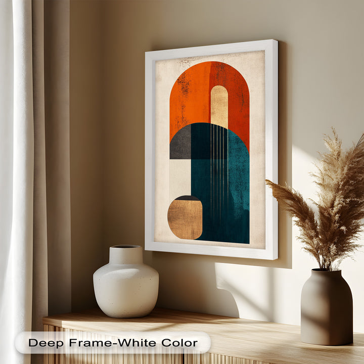 Modern Resonance – Abstract Geometric Oil Painting