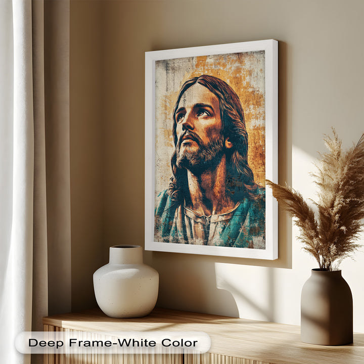 Licht der Gnade – Porträt von Jesus Christus Religiöses Ölgemälde