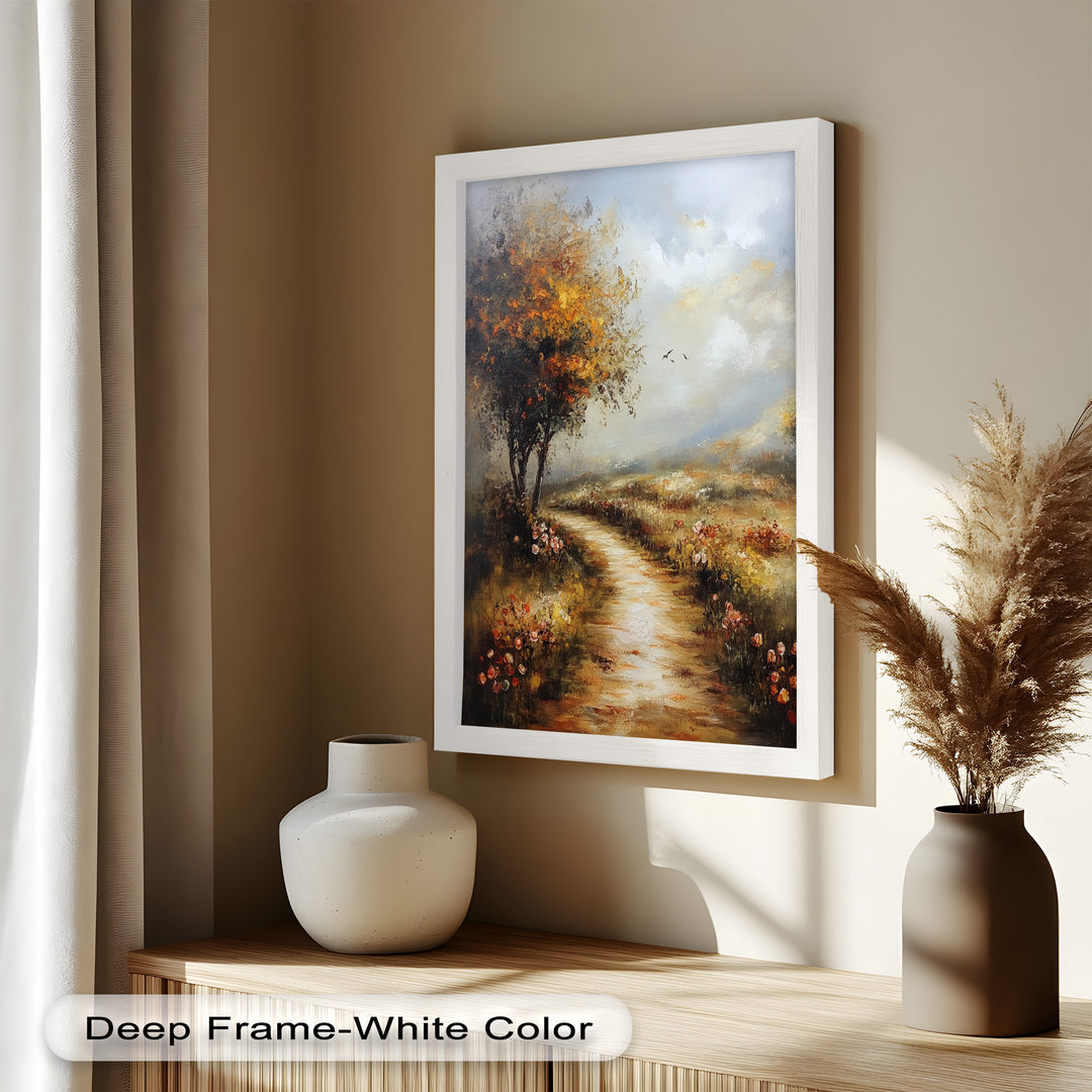 Winding Path Landscape - Impressionism Oil Painting