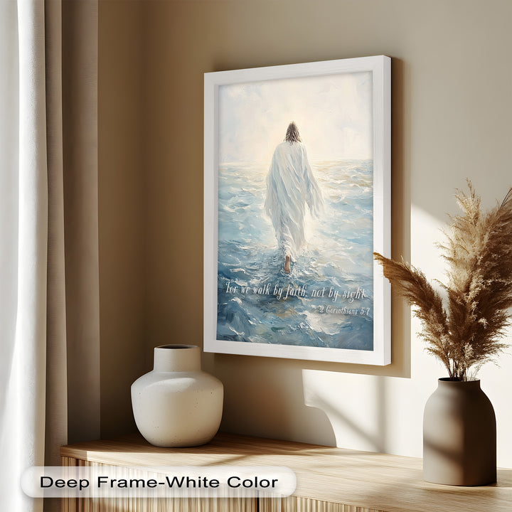 Divine Path – Religious Painting Featuring 2 Corinthians 5:7
