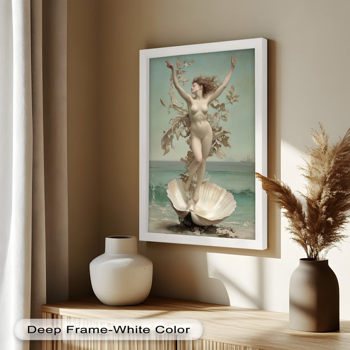 Ethereal Awakening – Renaissance Venus Rising Oil Painting